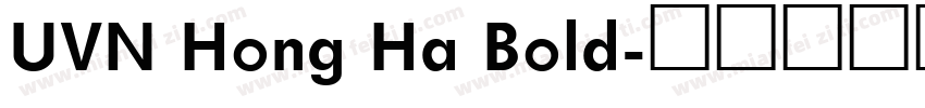 UVN Hong Ha Bold字体转换